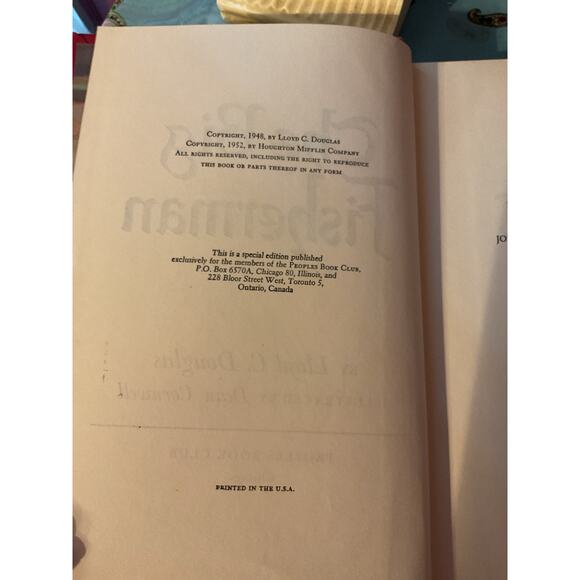 1948 Hardback “The Big Fisherman” By Lloyd C. Douglas - Picture 2 of 11